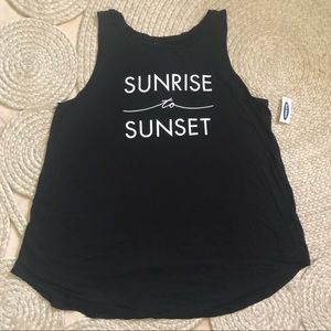 Black Luxe Swing shirt size L Old Navy